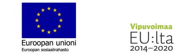 Euroopan unionin ja ohjelman Vipuvoimaa EU:Lta 2014-2020 logot.