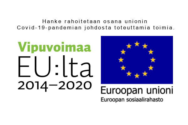 Euroopan unionin rahoittamasta hankkeesta kertovat logot