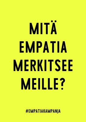 Teksti Mitä empatia merkitsee meille?