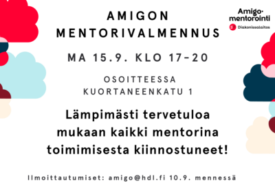 Kutsu Amigon mentorivalmennukseen