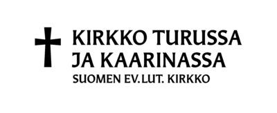 Logo, jossa teksti: Kirkko Turussa ja Kaarinassa.