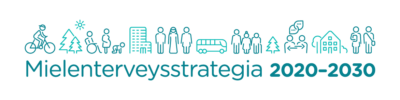 Logo, jossa teksti: Mielenterveysstrategia 2020-2030.